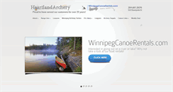 Desktop Screenshot of heartlandarchery.ca