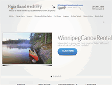 Tablet Screenshot of heartlandarchery.ca